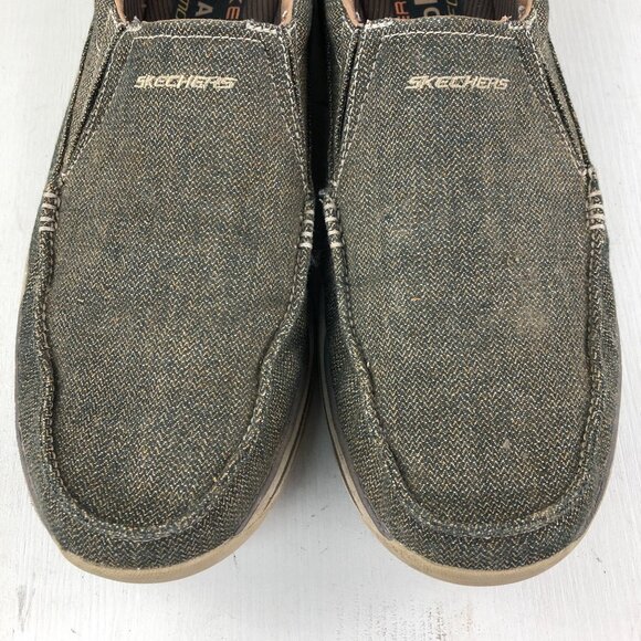 Skechers Men\'s Size 14 Avillo Relaxed Fit Expected Dark Brown Loafers 64109 main image 6